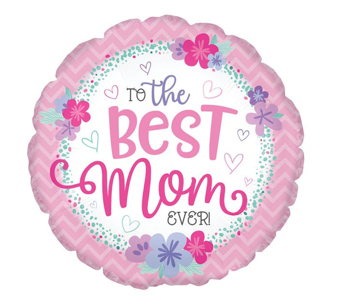17" Best Mom In the World Balloon Add-on