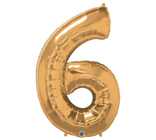 Jumbo Number Balloon #6