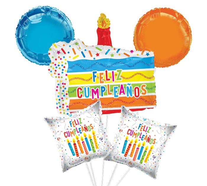 Feliz Cumpleaños Balloon Bouquet