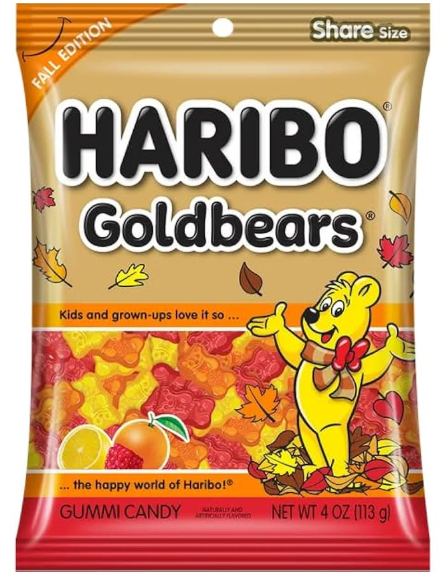 Haribo® Fall Gummy Bears 4oz