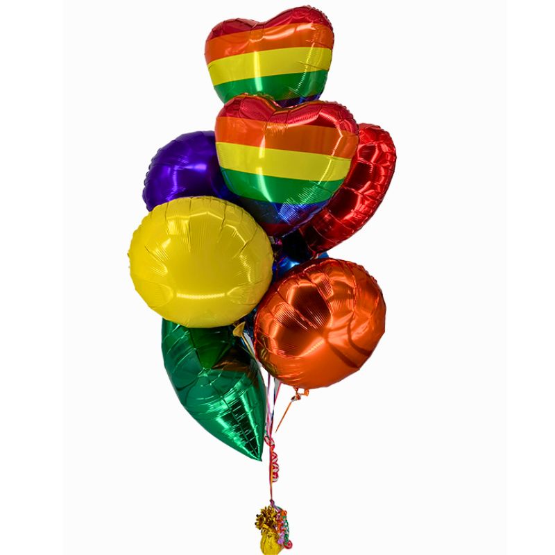A Rainbow Symphony Balloon Bouquet