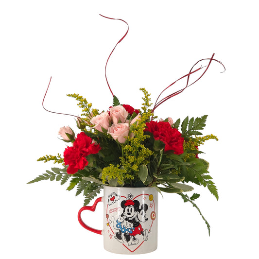 Cupids Cup of Love Mug Arrangement