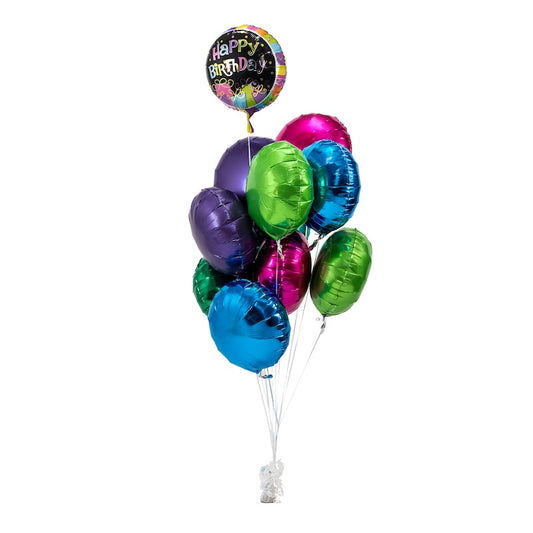 18" Mylar Balloon Bouquet (10-Balloons)