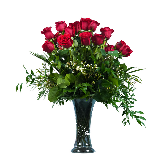 Premium Red Roses in Exclusive Dream Vase