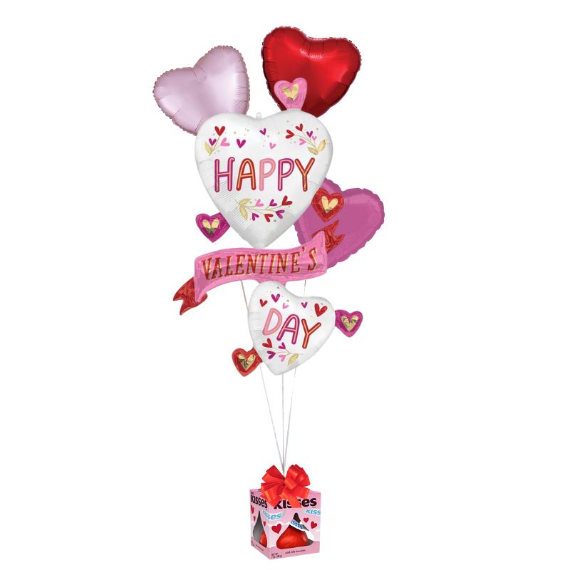The Grand Happy Valentine's Day Balloon Bouquet