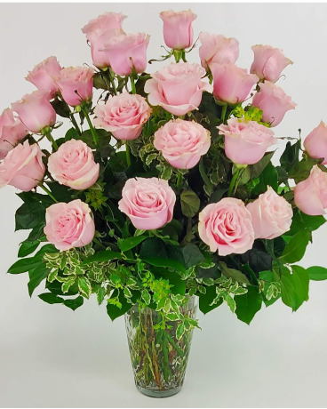 Premium Two Dozen Pink Roses